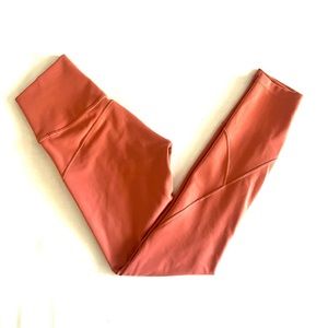 LULULEMON leggings Size 2/25 inseam IN MOVEMENT TIGHT Everlux RUSTIC CORAL VGUC